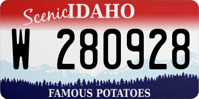 ID license plate W280928