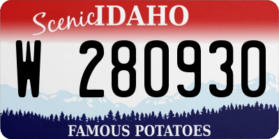 ID license plate W280930