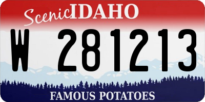 ID license plate W281213