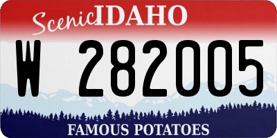 ID license plate W282005