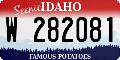 ID license plate W282081