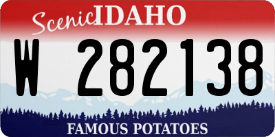 ID license plate W282138