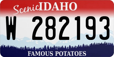 ID license plate W282193