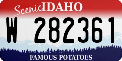 ID license plate W282361