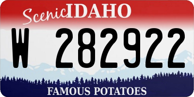ID license plate W282922
