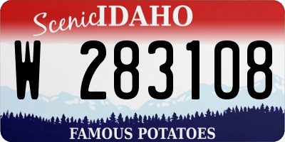 ID license plate W283108
