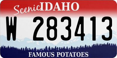 ID license plate W283413