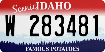 ID license plate W283481