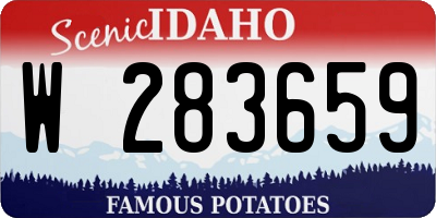 ID license plate W283659