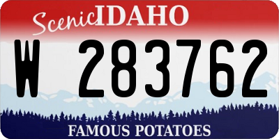 ID license plate W283762