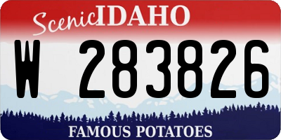 ID license plate W283826