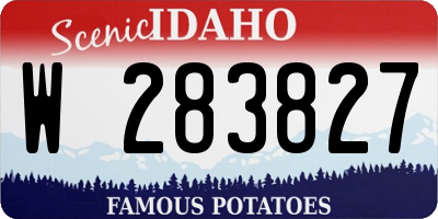 ID license plate W283827