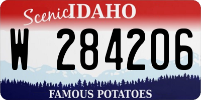 ID license plate W284206