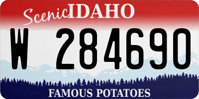 ID license plate W284690
