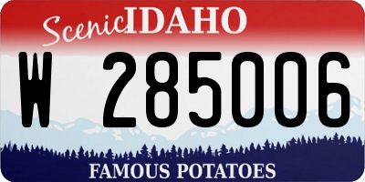 ID license plate W285006