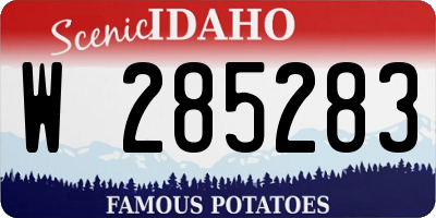 ID license plate W285283