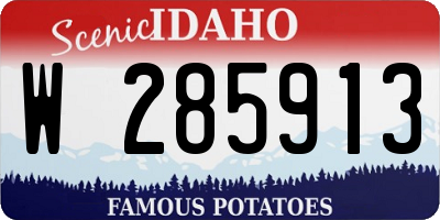 ID license plate W285913