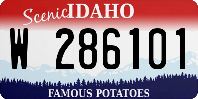 ID license plate W286101