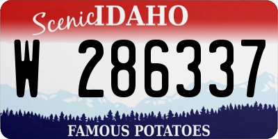 ID license plate W286337