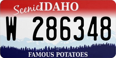 ID license plate W286348