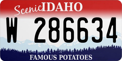 ID license plate W286634