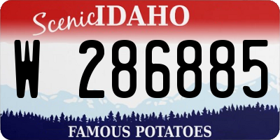 ID license plate W286885