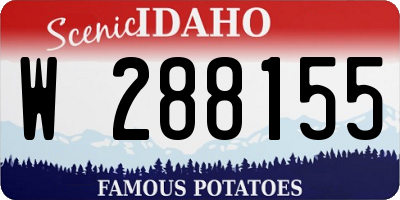 ID license plate W288155