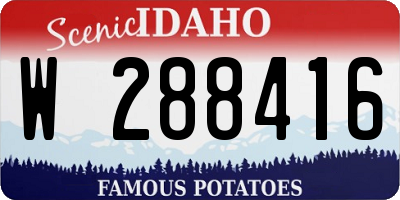 ID license plate W288416