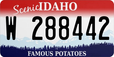 ID license plate W288442