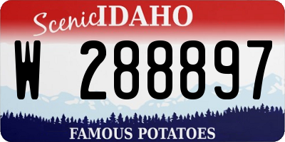 ID license plate W288897