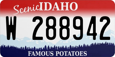 ID license plate W288942