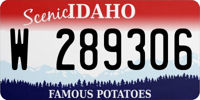 ID license plate W289306