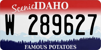ID license plate W289627