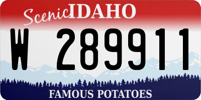 ID license plate W289911
