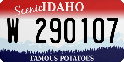 ID license plate W290107