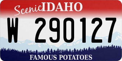 ID license plate W290127