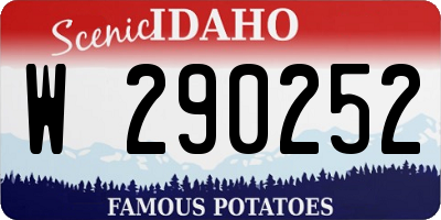 ID license plate W290252