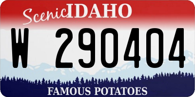 ID license plate W290404