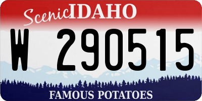 ID license plate W290515