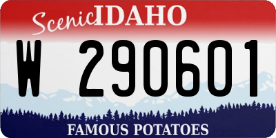 ID license plate W290601