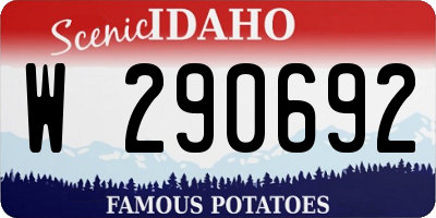 ID license plate W290692
