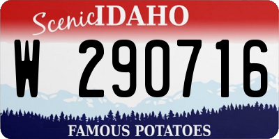 ID license plate W290716