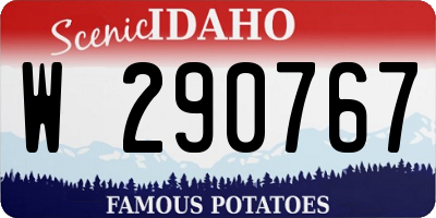 ID license plate W290767