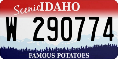 ID license plate W290774