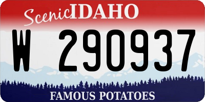 ID license plate W290937
