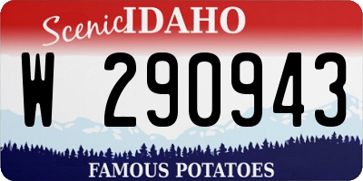 ID license plate W290943