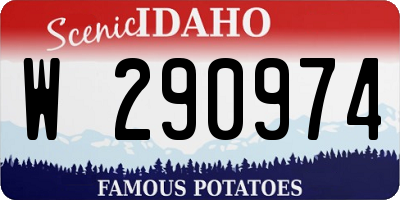ID license plate W290974