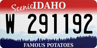 ID license plate W291192