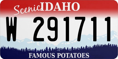 ID license plate W291711
