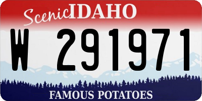 ID license plate W291971